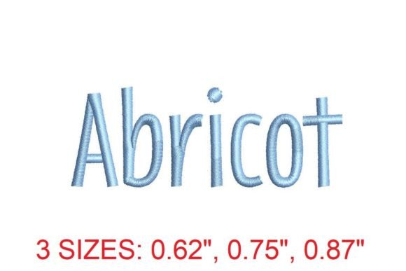 Abricot Embroidery Font: Elevate Your Embroidery Projects with Style and Sophistication