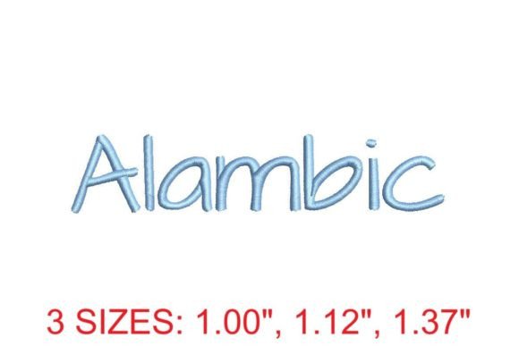 Alambic Embroidery Font: A Stylish Addition to Your Embroidery Projects