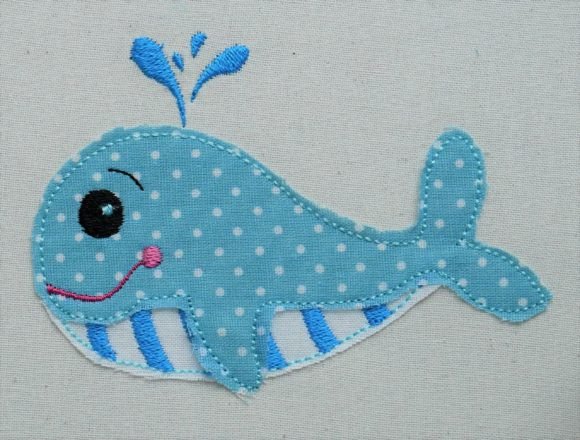 Baby Whale Applique: A Whimsical Addition to Your Creative Projects