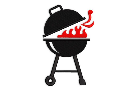 Barbecue Grill: A Versatile Embroidery Design for Outdoor Enthusiasts
