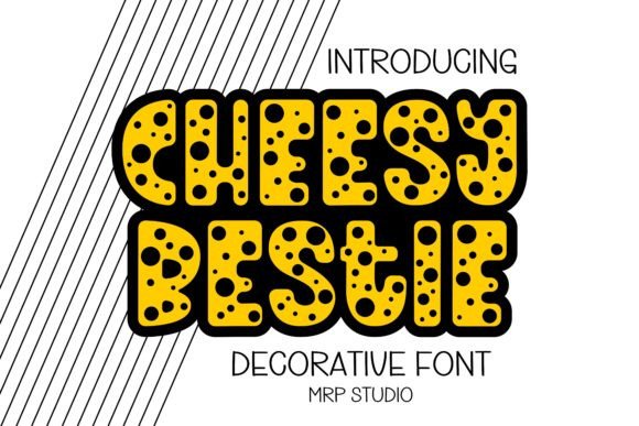 Cheesy Bestie: A Cute and Adorable Decorative Font for All Your Creative Projects