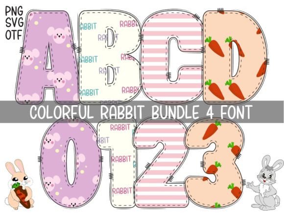 Colorful Rabbit: A Vibrant Font for Creative Expression