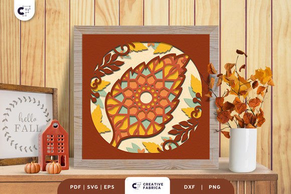 Elm Mandala 3D Shadow Box