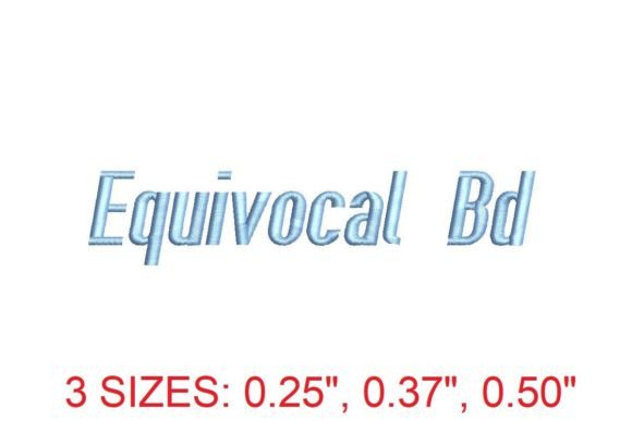Equivocal BD Embroidery Font: A Creative Powerhouse