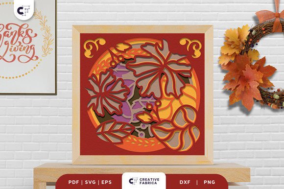 Fall Leaves Mandala 3D Paper Cut SVG: A Creative Way to Celebrate Autumn