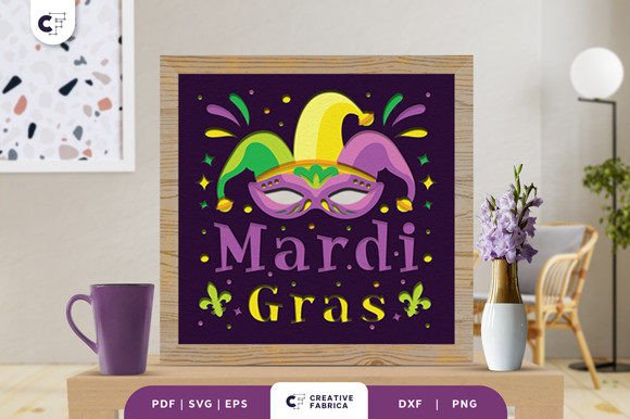 Fat Tuesday Mardi Gras 3D Paper Cut: A Unique Way to Celebrate the Festive Spirit