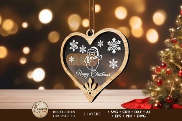 Heart-Shape Christmas Ornament, Laser Cut: A Creative and Practical Holiday Solution