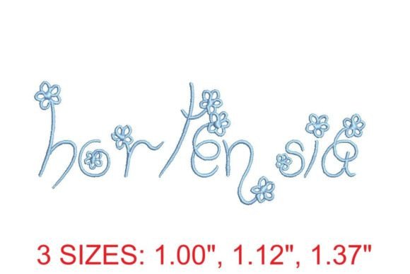 Hortensia Embroidery Font: A Detailed Evaluation