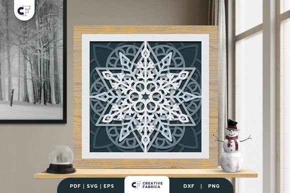 Intricate Snowflake Mandala 3D Papercut: A Strategic Addition to Your Creative Toolkit