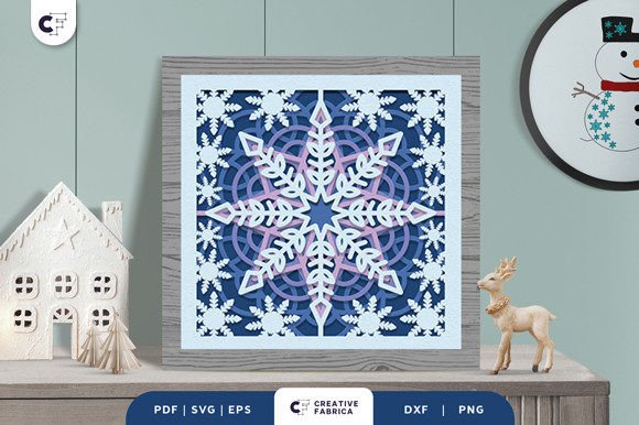 Intricate Snowflake Pattern 3D Paper Cut: A Unique Artistic Expression