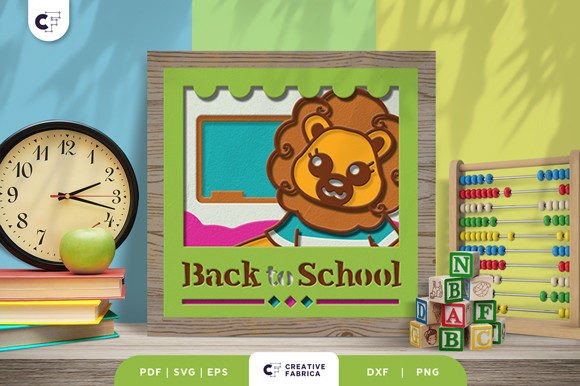 Lion Back to School 3D Shadow Box: A Fun and Creative Way to Welcome the New School Year