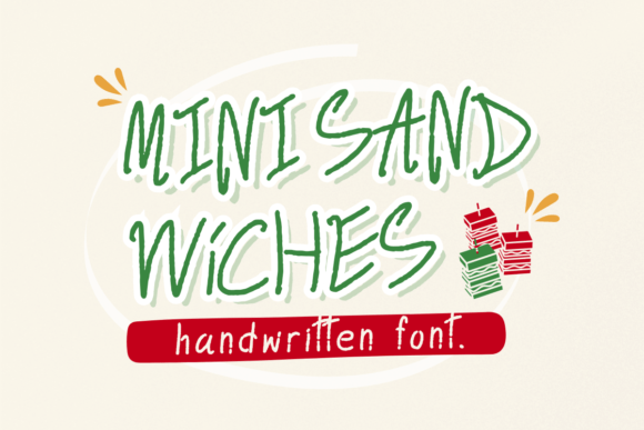 Mini Sandwiches as a Creative Font Solution