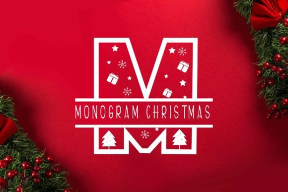 Monogram Christmas: A Festive Font with Unique Character