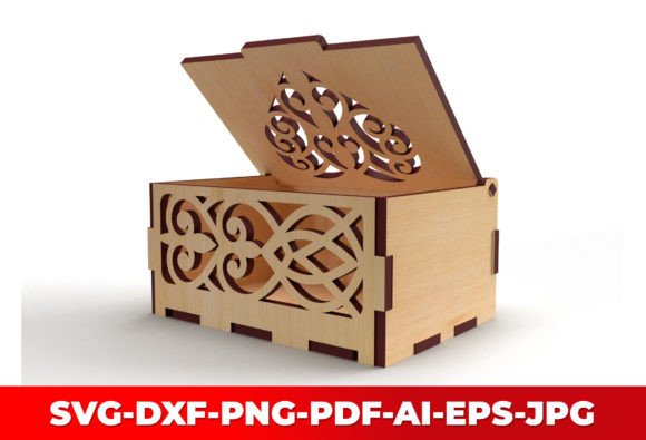 Ornaments Wooden Gift Box Laser Cut 09: A Versatile and Elegant Solution for Custom Creations