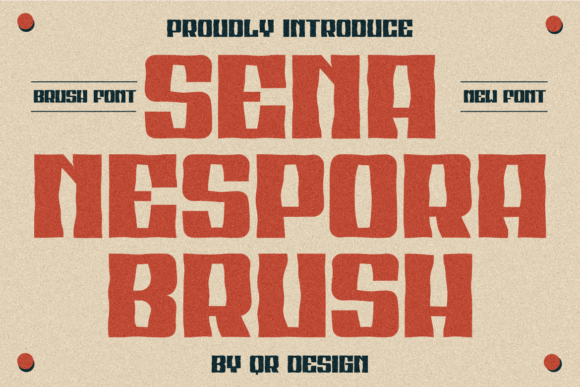Sena Nespora Brush: A Bold and Authentic Display Font for Creative Projects