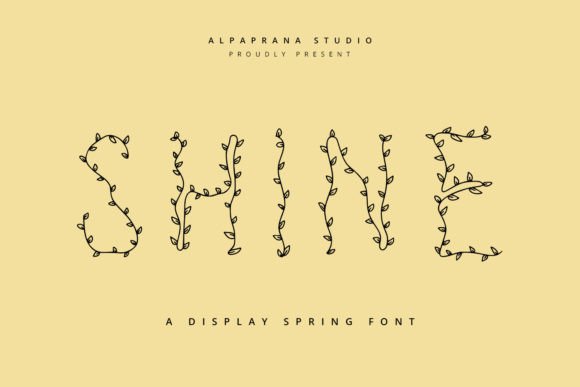 Shine: A Botanical-Inspired Font for Elegant and Whimsical Design