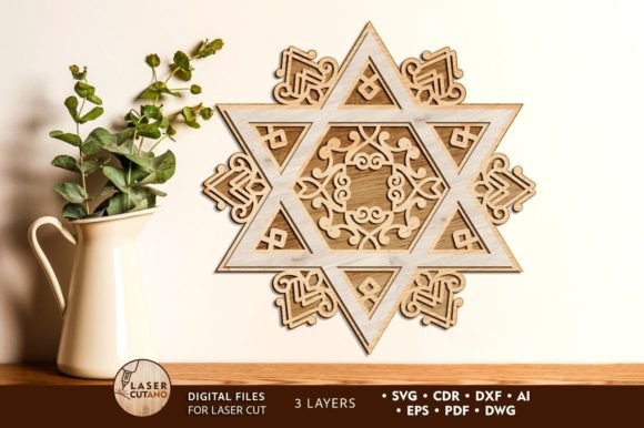 Star of David, Multilayer Wall Decor for Creative and Cultural Expression