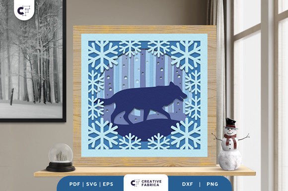 Winter Forest 3D Shadow Box Papercut: A Magical Addition to Your Creative Space