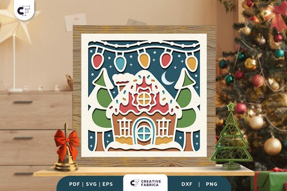 Winter Gingerbread House Shadow Box SVG: A Creative Christmas Project