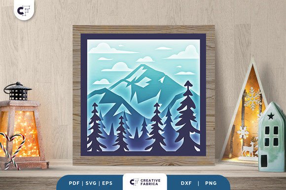 Winter Mountain 3D Paper Cutting SVG: A Strategic Tool for Creative Expression and Branding