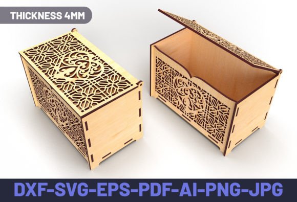 Wooden Box with Heart Laser Cut Gift Box and Ornaments: A Creative and Practical Solution